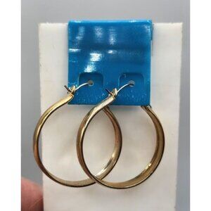 Gold-Tone Hoop Earrings   Classic Style
